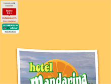 Tablet Screenshot of hotelmandarina.com
